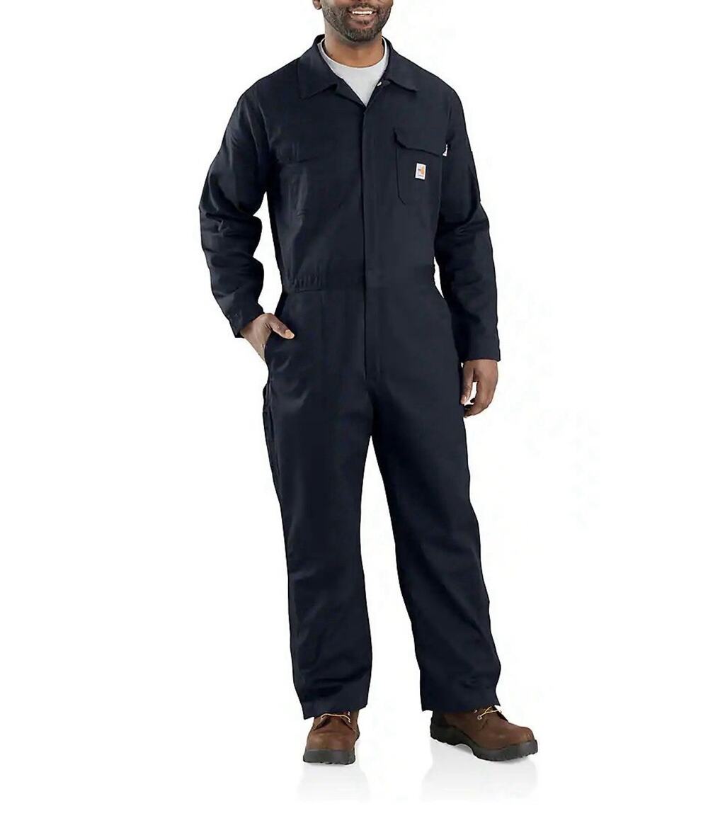 Carhartt FR Flame Resistant Coverall Navy Cotton 48 Short 101017 410